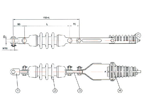 10KV架空绝缘线路耐张串装置图