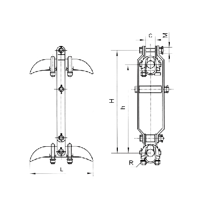悬垂线夹（双导线用XCS型）